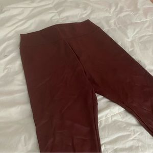 Faux leather leggings